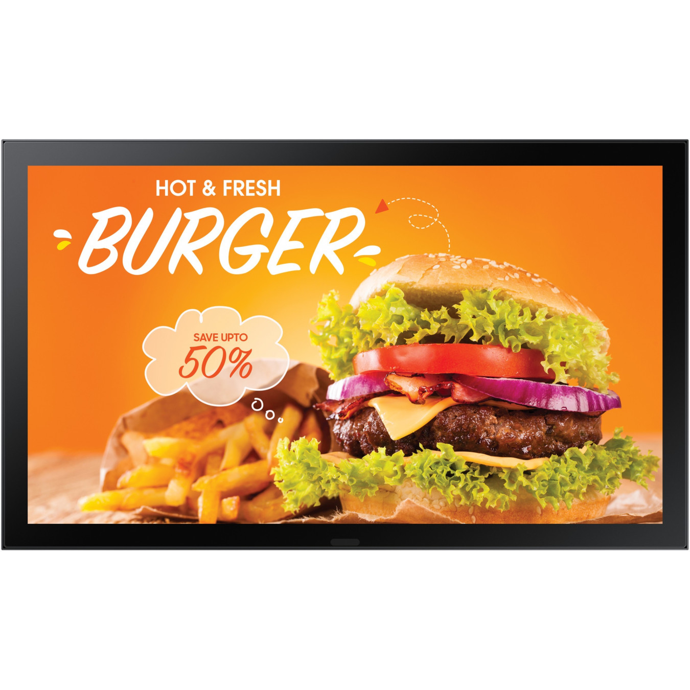 Samsung LH24OHBEBGBXEN - 24in FHD Outdoor Digital Signage, IPS, 1500 nits, Tizen 6.5, 24/7, HDMI/USB/LAN, Black