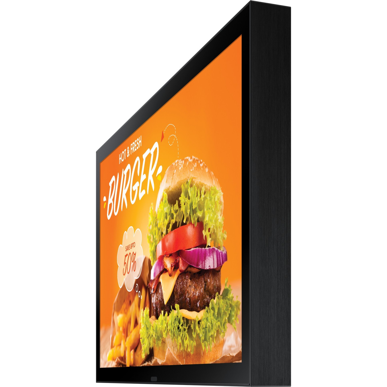 Samsung LH24OHBEBGBXEN - 24in FHD Outdoor Digital Signage, IPS, 1500 nits, Tizen 6.5, 24/7, HDMI/USB/LAN, Black