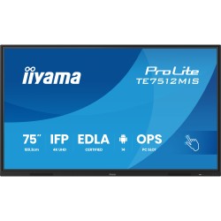 Buy iiyama DS-TE7512MIS - 75" 4K UHD Interactive Touch VA Display - Android 11, ... in Cyprus, Nicosia, Limassol, Larnaka, Pafos