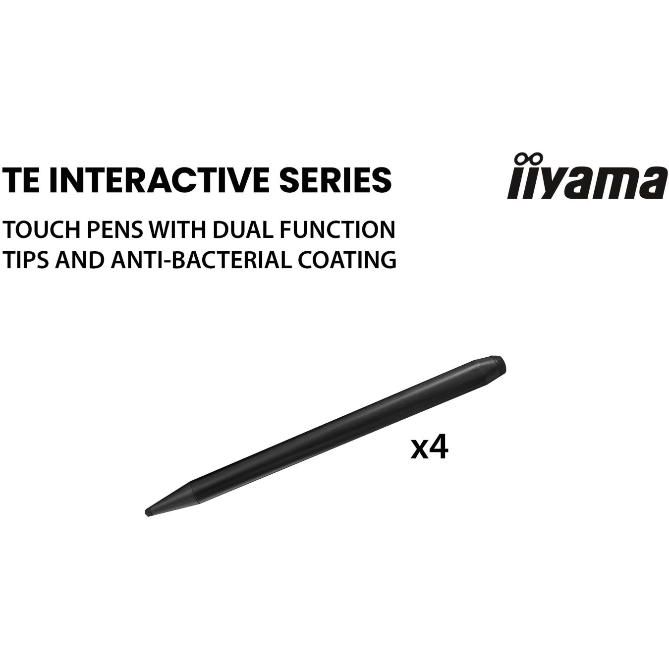iiyama DS-TE7512MIS - 75" 4K UHD Interactive Touch VA Display - Android 11, 8GB RAM, 128GB, Black
