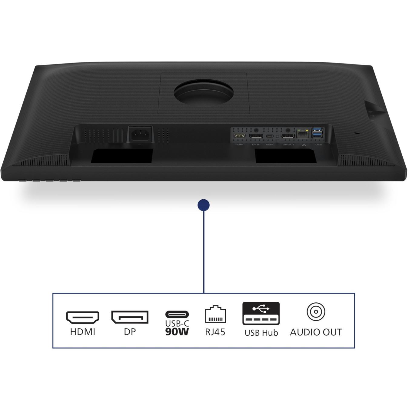 Philips 24B2U3301 - 23.8-inch IPS FHD (1920x1080) Monitor, 120Hz, 4ms GTG, USB-C PD 90W, HDMI & DP, 2x4W Speakers, Black