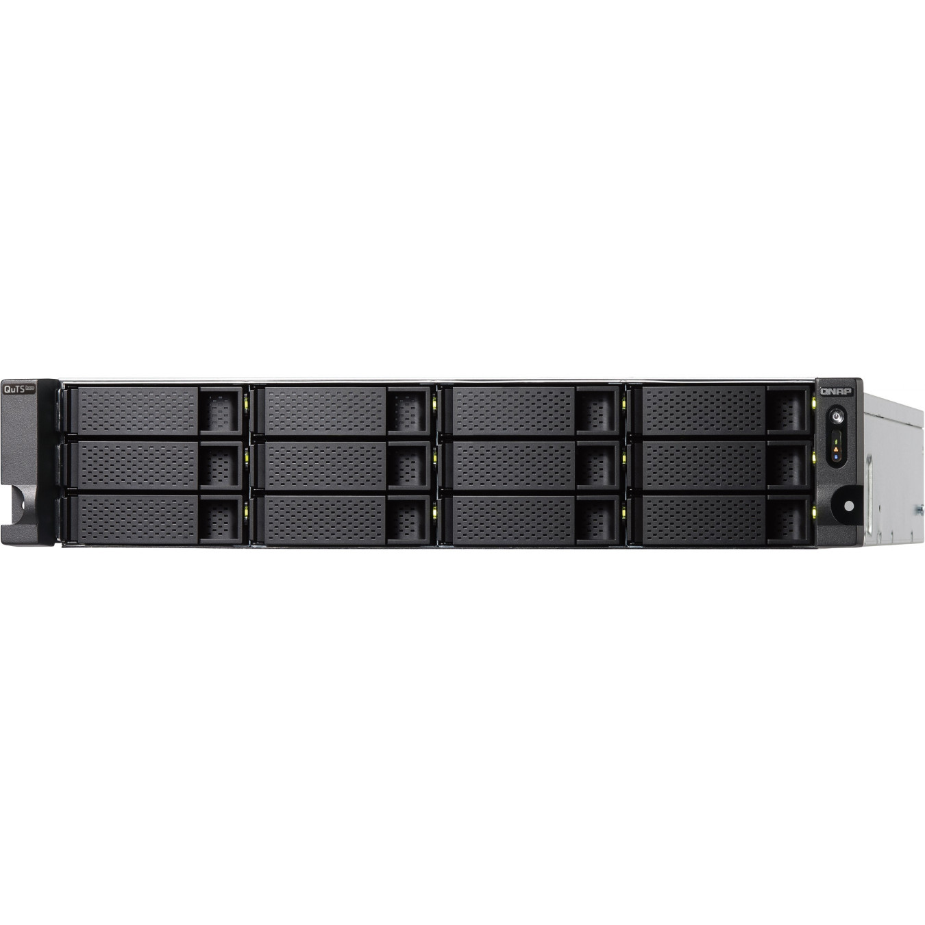 QNAP TS-h1886XU-RP-R2 - 12+6 Bay 2U Rack NAS - Intel Xeon D-1622 (up to 3.2GHz), 32GB ECC DDR4, Black/Grey