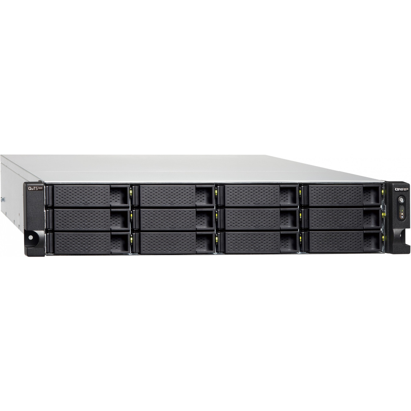 QNAP TS-h1886XU-RP-R2 - 12+6 Bay 2U Rack NAS - Intel Xeon D-1622 (up to 3.2GHz), 32GB ECC DDR4, Black/Grey