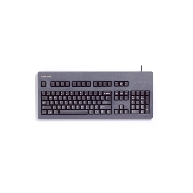 Buy CHERRY G80-3000 LSCDE-2 - Full-Size Wired USB+PS/2 Keyboard, Black, 105 Keys in Cyprus, Nicosia, Limassol, Larnaka, Pafos