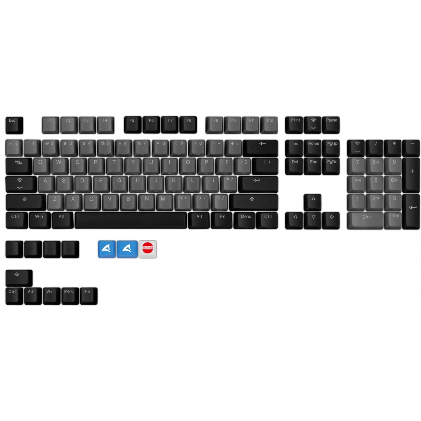 Sharkoon SKILLER SAC20 - 114‑Key Mechanical Keycap Set - Black ANSI (US) — Buy in Cyprus with Fast Delivery