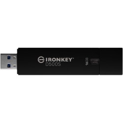 Buy Kingston IronKey D500S - 16GB Encrypted USB-A Flash Drive, AES-256 FIPS 140-... in Cyprus, Nicosia, Limassol, Larnaka, Pafos
