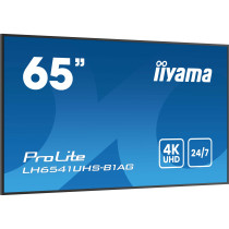 IIYAMA LH6541UHS-B1AG - 65" 4K UHD Digital Signage Display, VA Panel, 3x HDMI, USB2.0, 500 cd/m², 24/7, Black