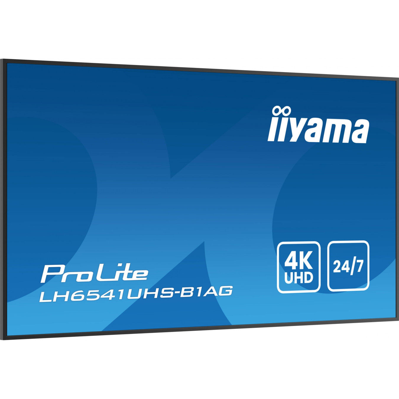 IIYAMA LH6541UHS-B1AG - 65" 4K UHD Digital Signage Display, VA Panel, 3x HDMI, USB2.0, 500 cd/m², 24/7, Black