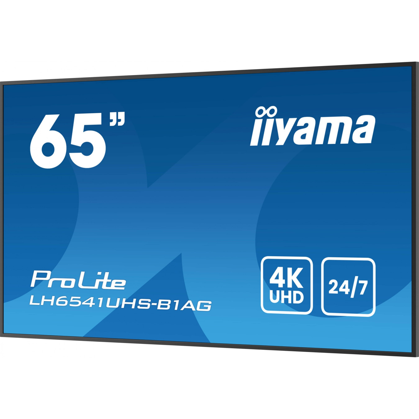 IIYAMA LH6541UHS-B1AG - 65" 4K UHD Digital Signage Display, VA Panel, 3x HDMI, USB2.0, 500 cd/m², 24/7, Black
