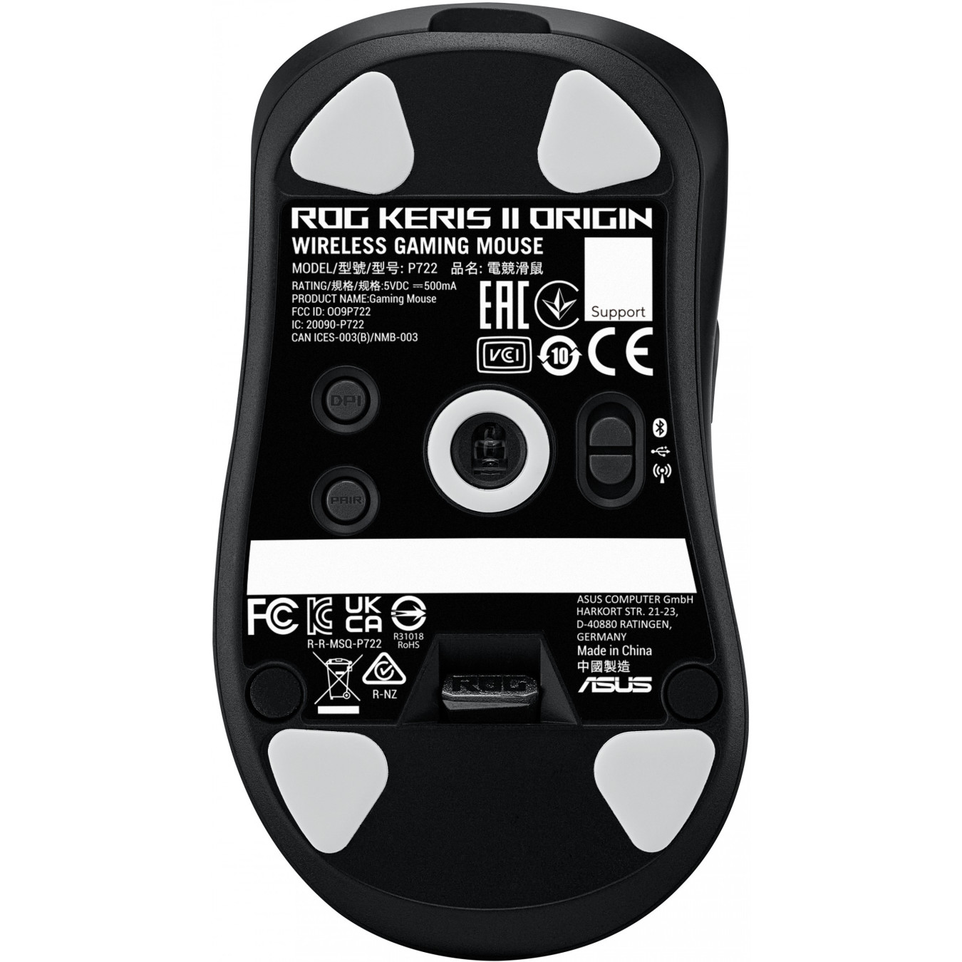 ASUS ROG Keris II Origin - Tri-Mode Gaming Mouse (Black) - 42,000 DPI, 8,000 Hz, Right-Hand — Buy in Cyprus with Fast Delivery