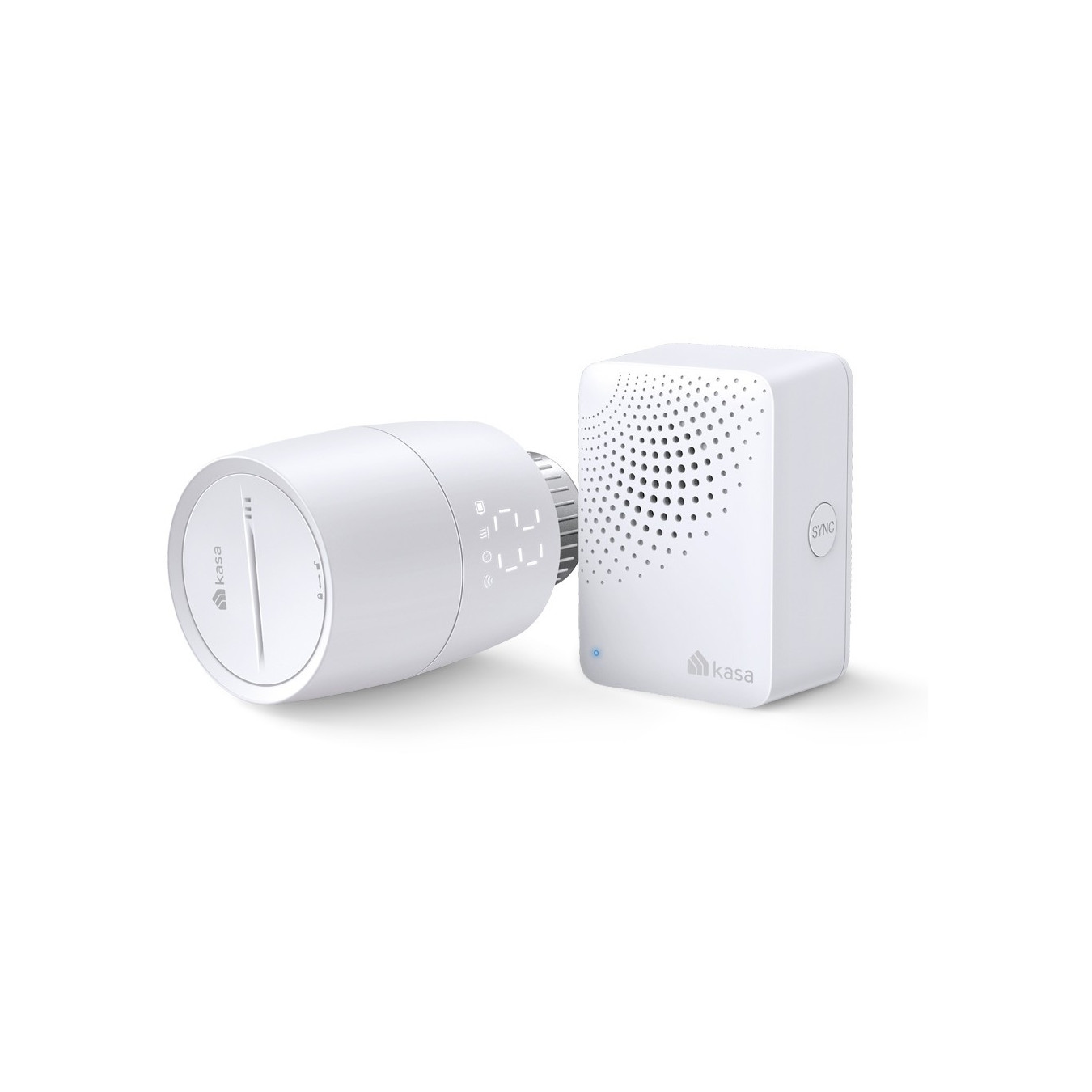 TP-Link Kasa KE100 Smart Thermostatic Radiator Valve - KE100 - White, Rotary Control, M30×1.5, AA Batteries