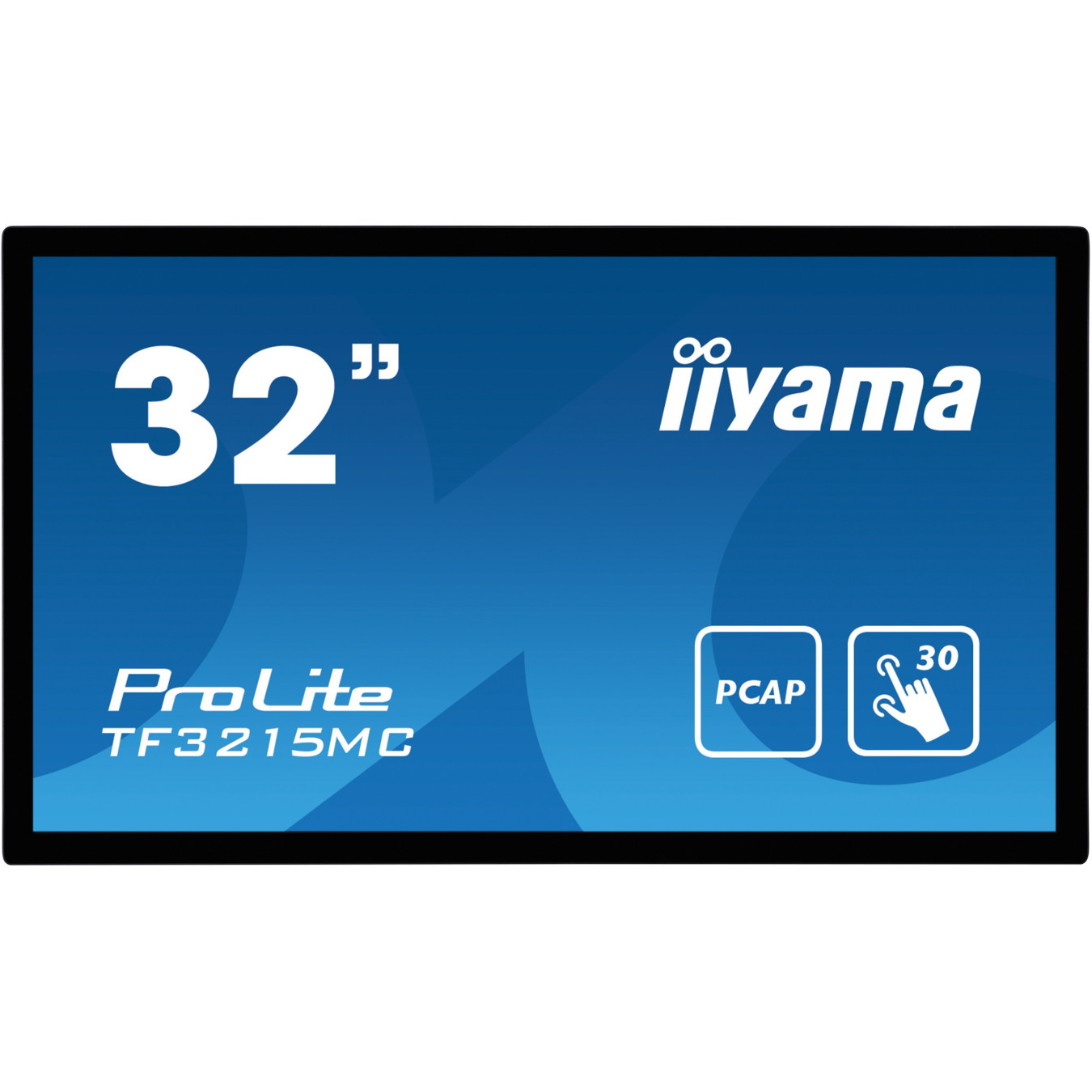 iiyama ProLite TF3215MC-B2 - 31.5" Full HD 16:9 PCAP 30-point Multi-Touch Monitor, VA, HDMI+DP+USB, Black