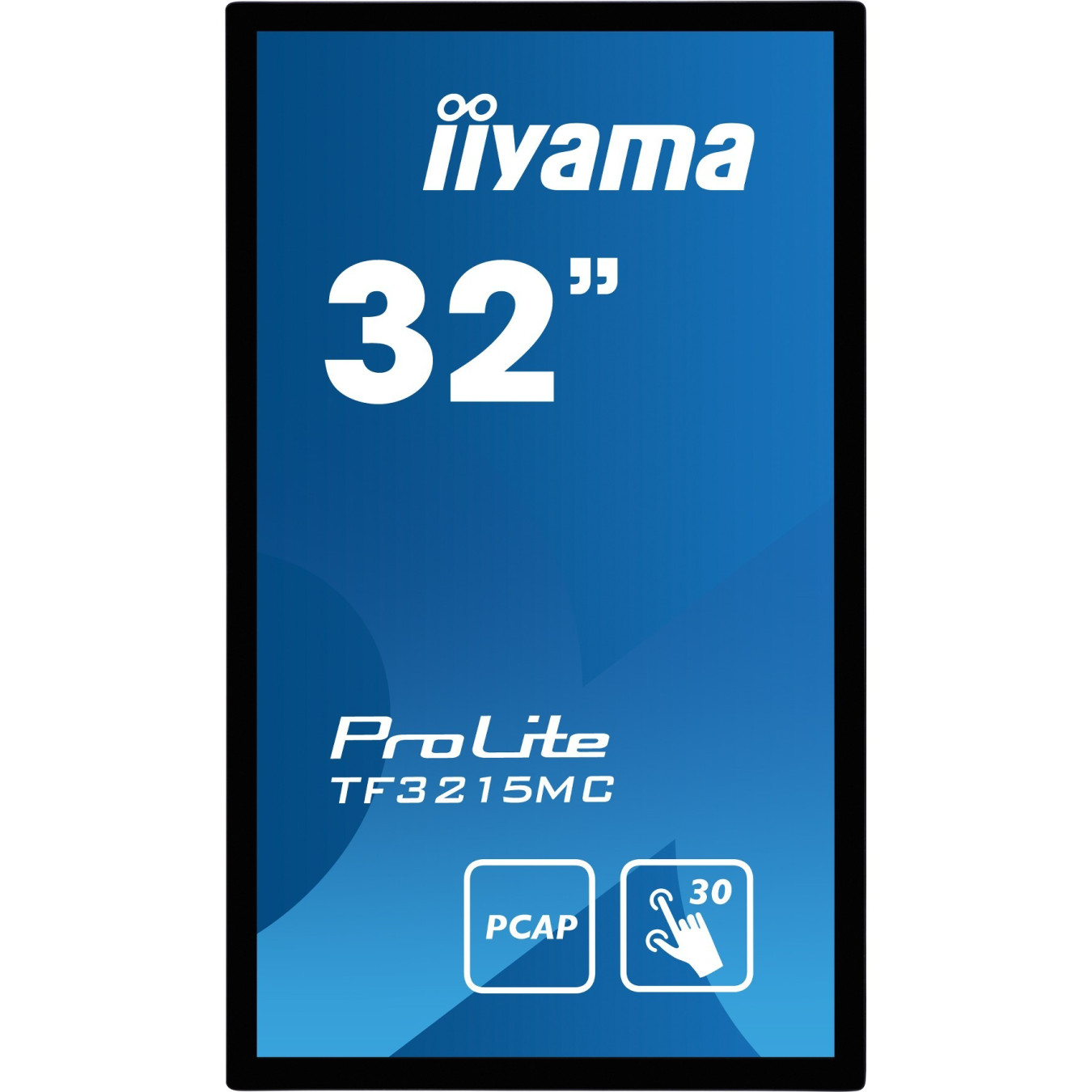 iiyama ProLite TF3215MC-B2 - 31.5" Full HD 16:9 PCAP 30-point Multi-Touch Monitor, VA, HDMI+DP+USB, Black
