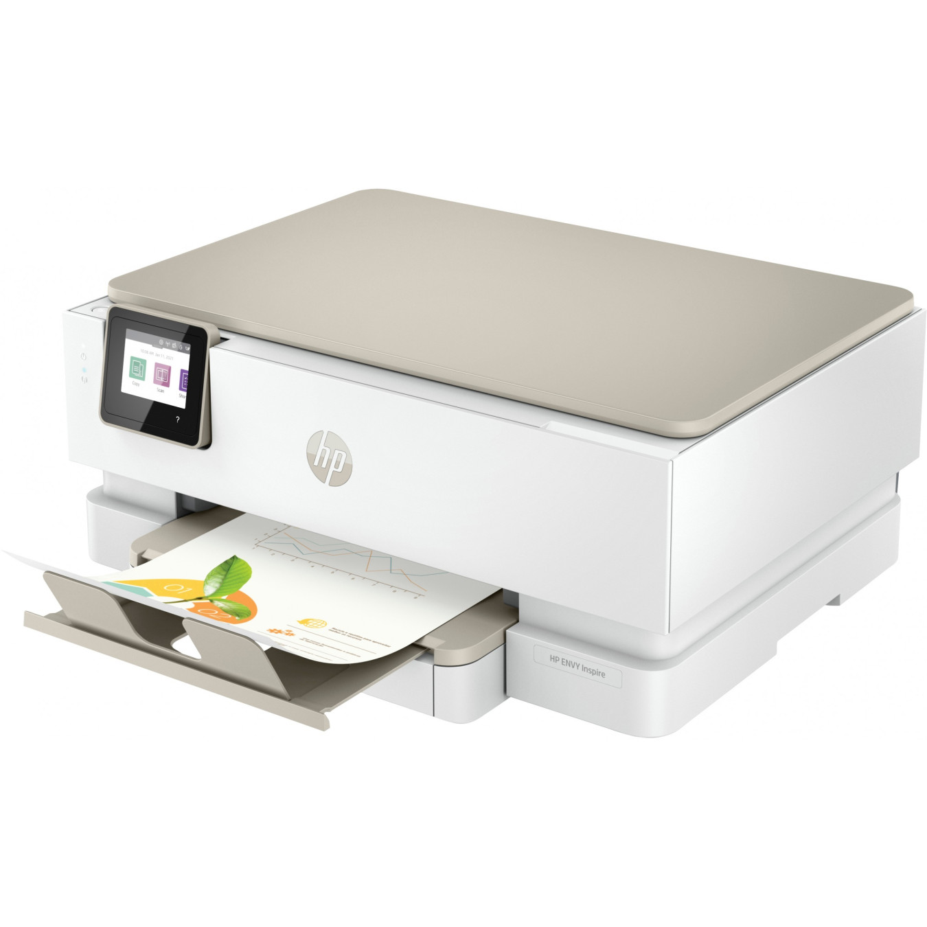HP ENVY Inspire 7220e - Wireless All-in-One A4 Color Printer, Duplex, AirPrint, 256MB, 800MHz, Beige