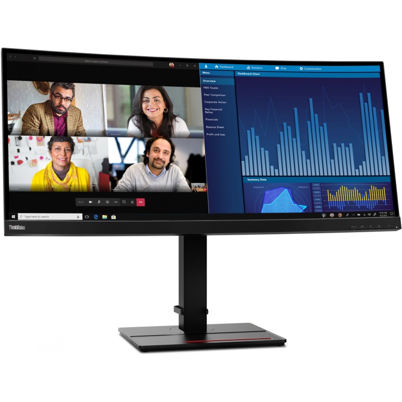 Buy Lenovo ThinkVision P34w-20 - 34.1" UWQHD Curved IPS Monitor (3440x1440), 60H... in Cyprus, Nicosia, Limassol, Larnaka, Pafos