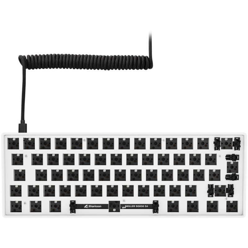Buy Sharkoon SKILLER SGK50 S4 Barebone - 60% Wired USB-C Keyboard, White, RGB, 3... in Cyprus, Nicosia, Limassol, Larnaka, Pafos