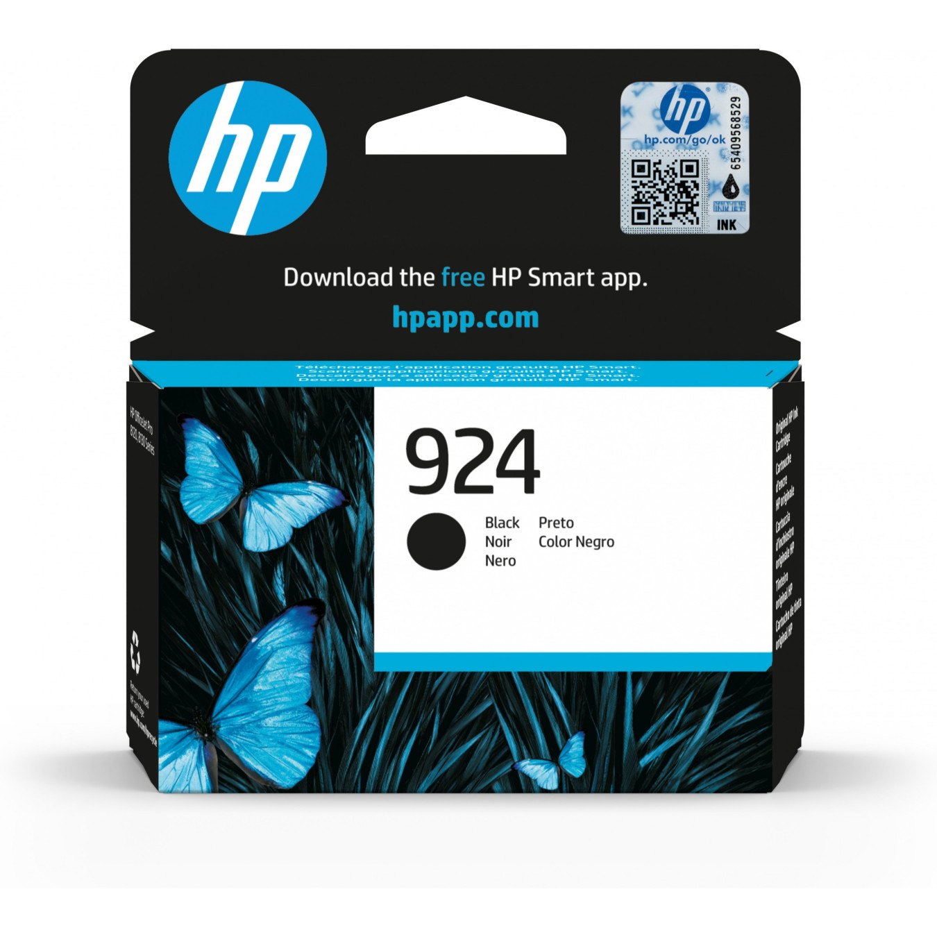 HP 924 Black Original Ink Cartridge - Standard Yield (500 pages) - Single Pack — Buy in Cyprus with Fast Delivery