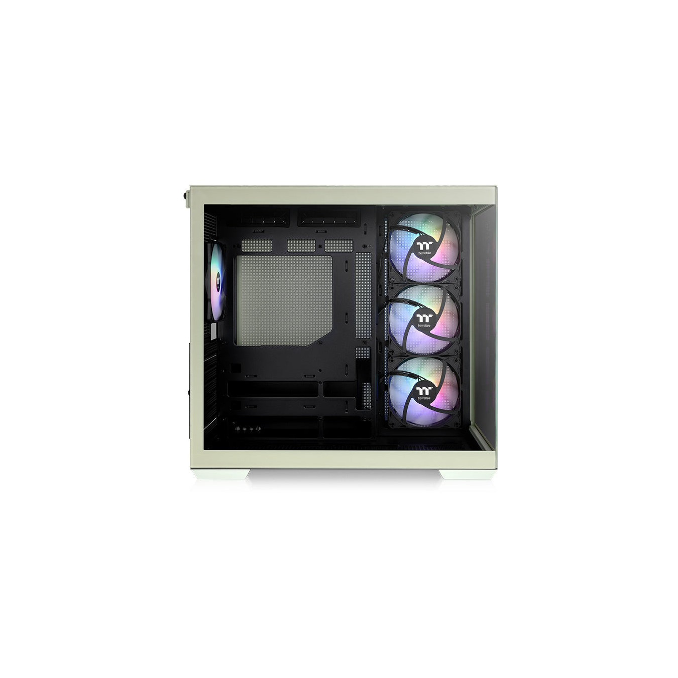 Thermaltake View 380 TG ARGB Mid Tower Case - Matcha Green, Tempered Glass, ATX/mATX/Mini-ITX