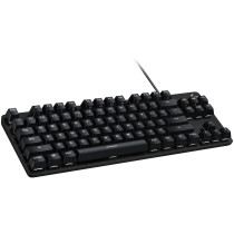 Logitech G413 TKL SE - Tenkeyless Mechanical Gaming Keyboard (Tactile), PBT Keycaps, White LED, QWERTZ German, Wired USB, Black