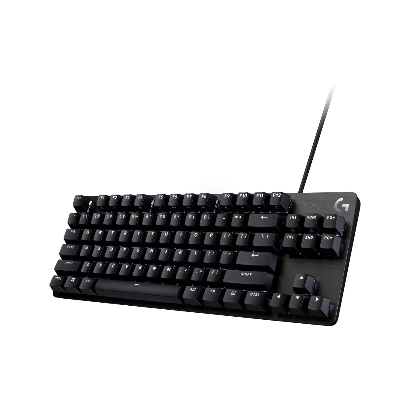 Logitech G413 TKL SE - Tenkeyless Mechanical Gaming Keyboard (Tactile), PBT Keycaps, White LED, QWERTZ German, Wired USB, Black