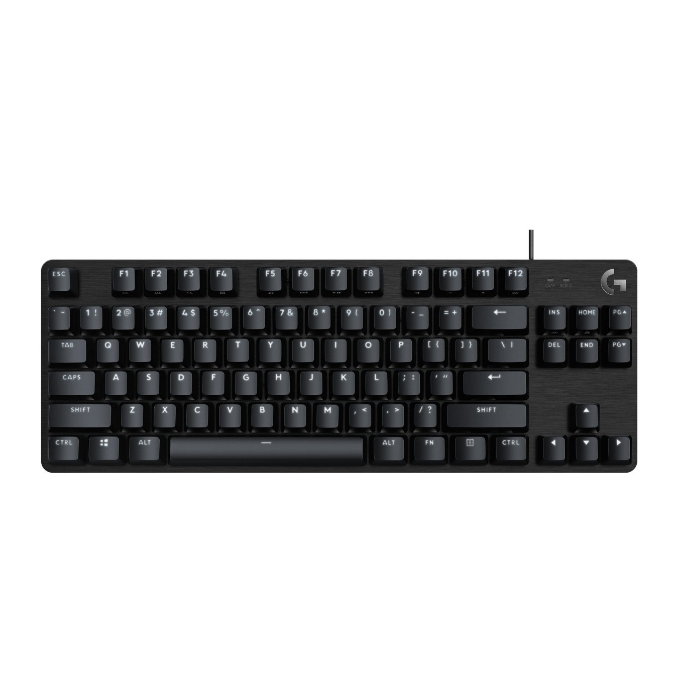 Logitech G413 TKL SE - Tenkeyless Mechanical Gaming Keyboard (Tactile), PBT Keycaps, White LED, QWERTZ German, Wired USB, Black