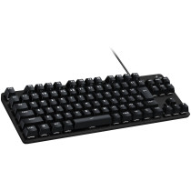 Logitech G413 TKL SE - Tenkeyless Mechanical Gaming Keyboard (Tactile), PBT Keycaps, White LED, QWERTZ German, Wired USB, Black