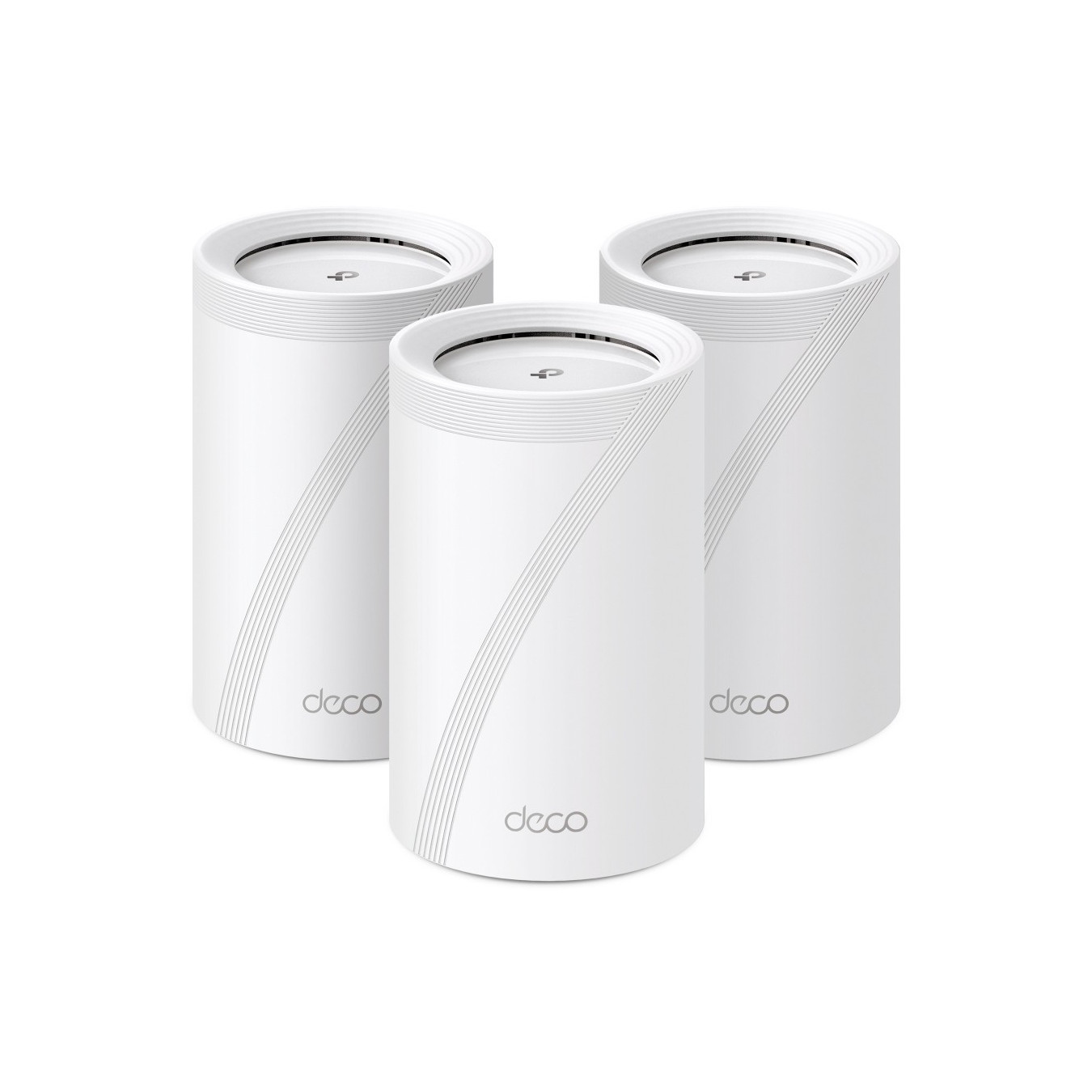 TP-Link Deco BE65 Mesh Wi-Fi 7 System (3-Pack) - White, Tri-Band 2.4/5/6 GHz, up to 9214 Mbps