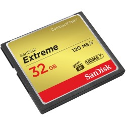 Buy SanDisk Extreme CompactFlash Card - 32GB - Black/Gold/Red, 120MB/s Read, 85M... in Cyprus, Nicosia, Limassol, Larnaka, Pafos