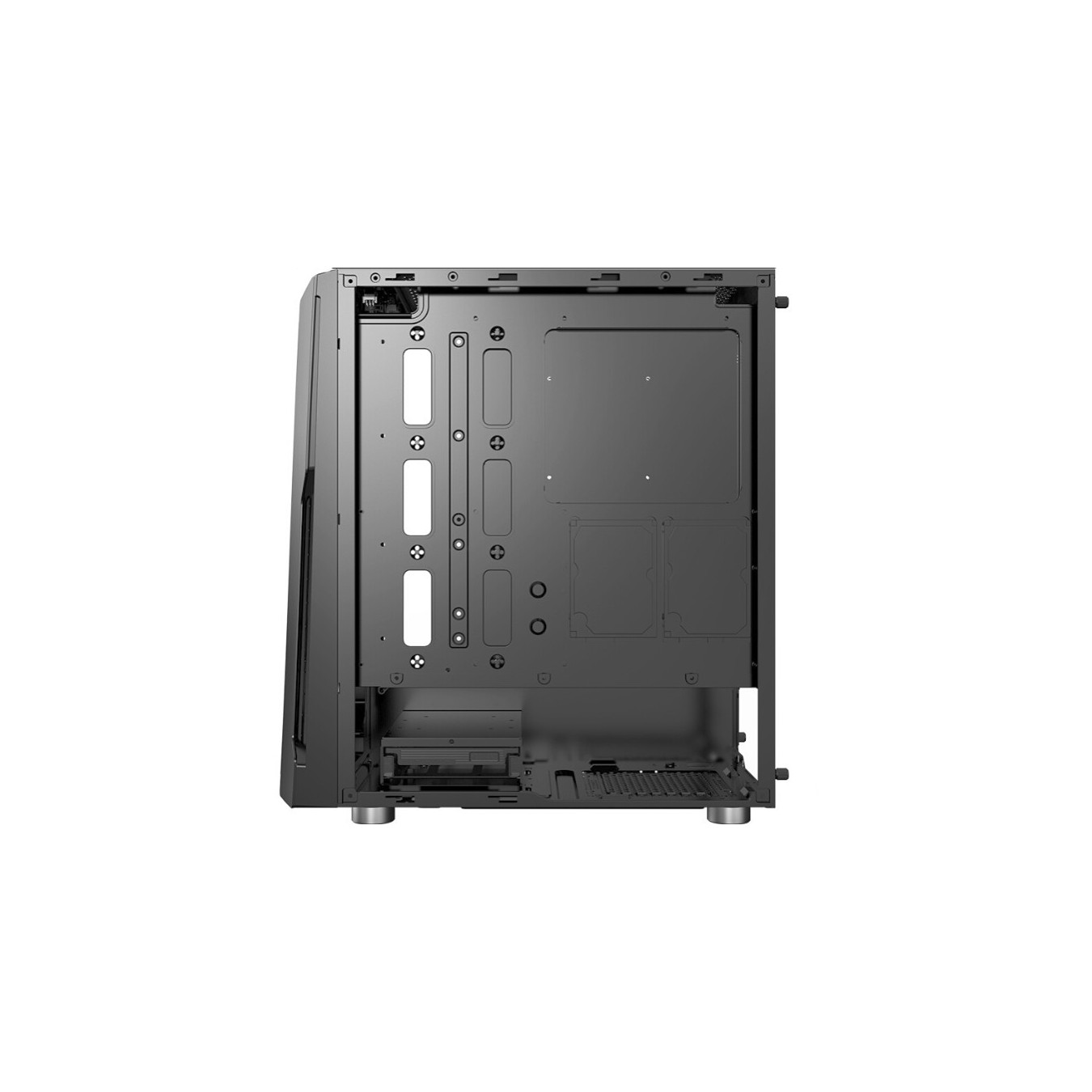 Xilence Blade XG121 X512.RGB - Mid Tower Case, Black, Tempered Glass, RGB, ATX/mATX/ITX — Buy in Cyprus with Fast Delivery