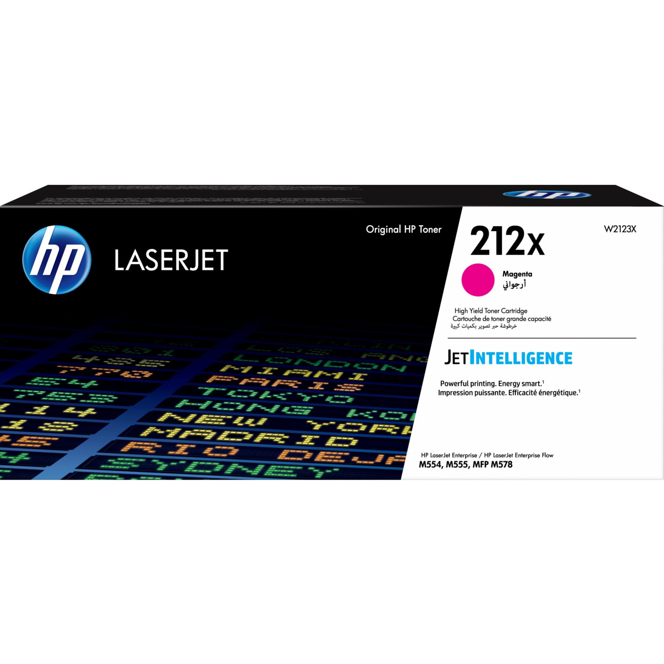 HP 212X Toner Cartridge - High-Yield Magenta (Original) for HP LaserJet M554/M555/M578 - ~10,000 pages