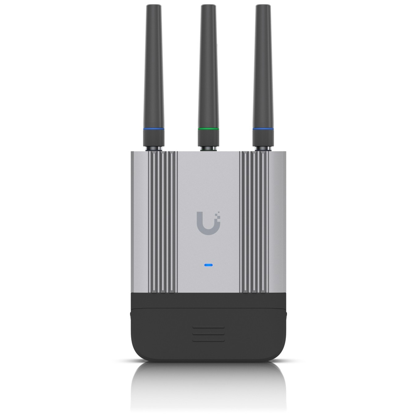 Ubiquiti UniFi UMR-Industrial - Cat 4 LTE Industrial Router - Black/Grey, PoE, GPS, NanoSIM, 2x GigE, 2.4 GHz Wi-Fi