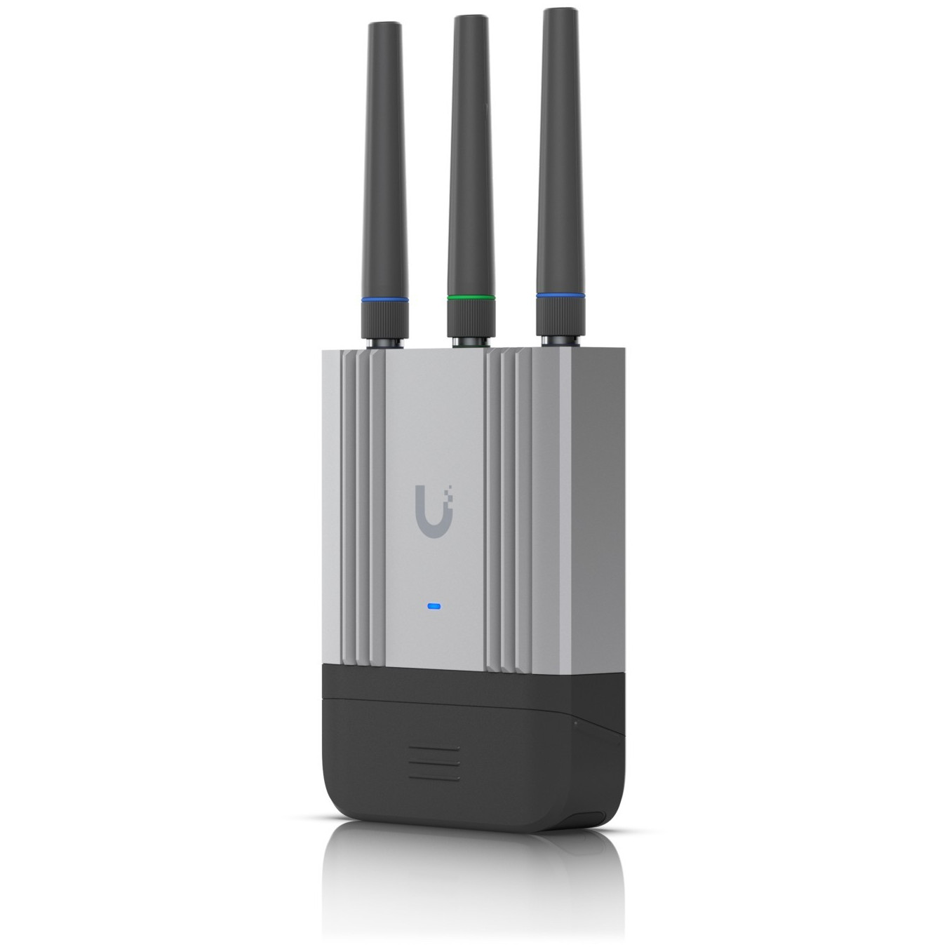 Ubiquiti UniFi UMR-Industrial - Cat 4 LTE Industrial Router - Black/Grey, PoE, GPS, NanoSIM, 2x GigE, 2.4 GHz Wi-Fi