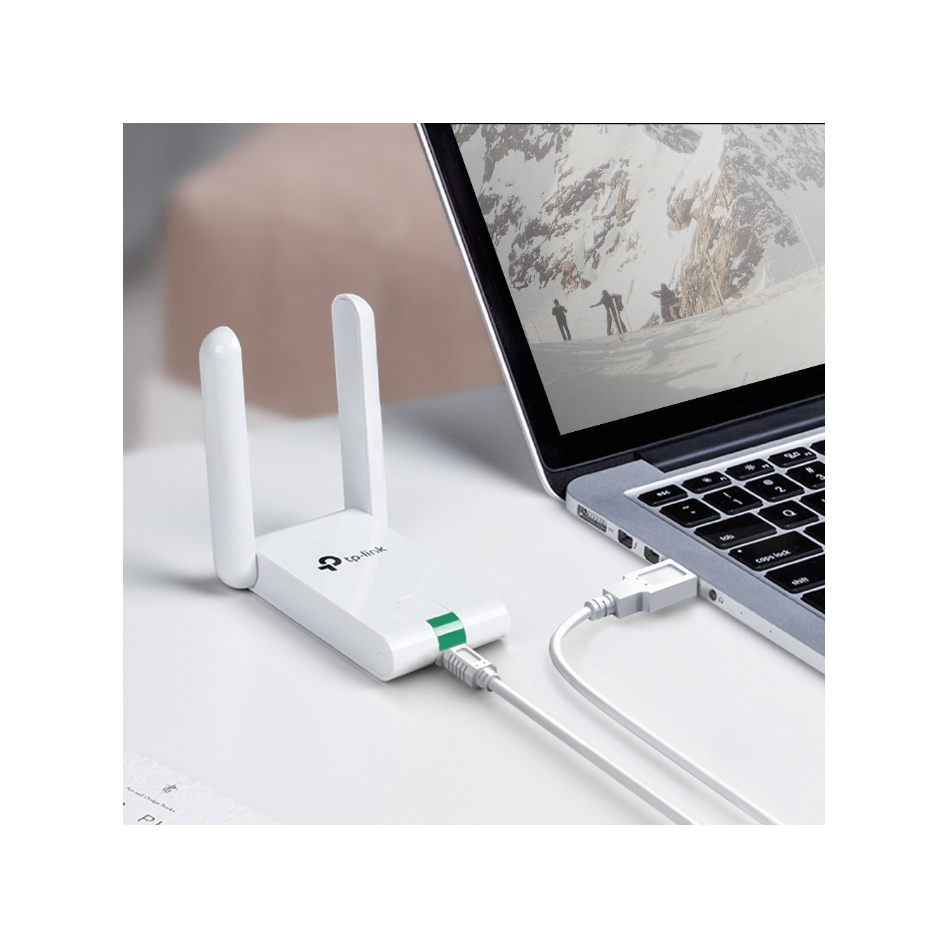 TP-Link TL-WN822N - 300Mbps High-Gain USB Wi-Fi Adapter - White, 2.4GHz, USB 2.0 (Wi-Fi 4) — Buy in Cyprus with Fast Delivery