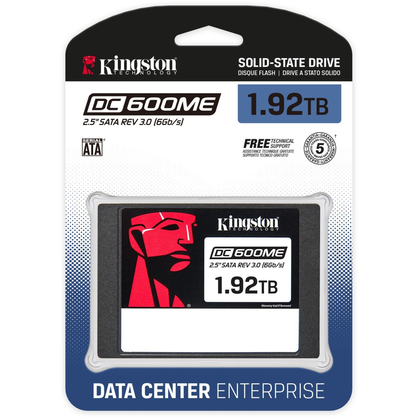 Kingston DC600ME - 1.92TB 2.5" SATA III Enterprise SSD - Mixed-Use, 3D TLC, 7mm — Buy in Cyprus with Fast Delivery