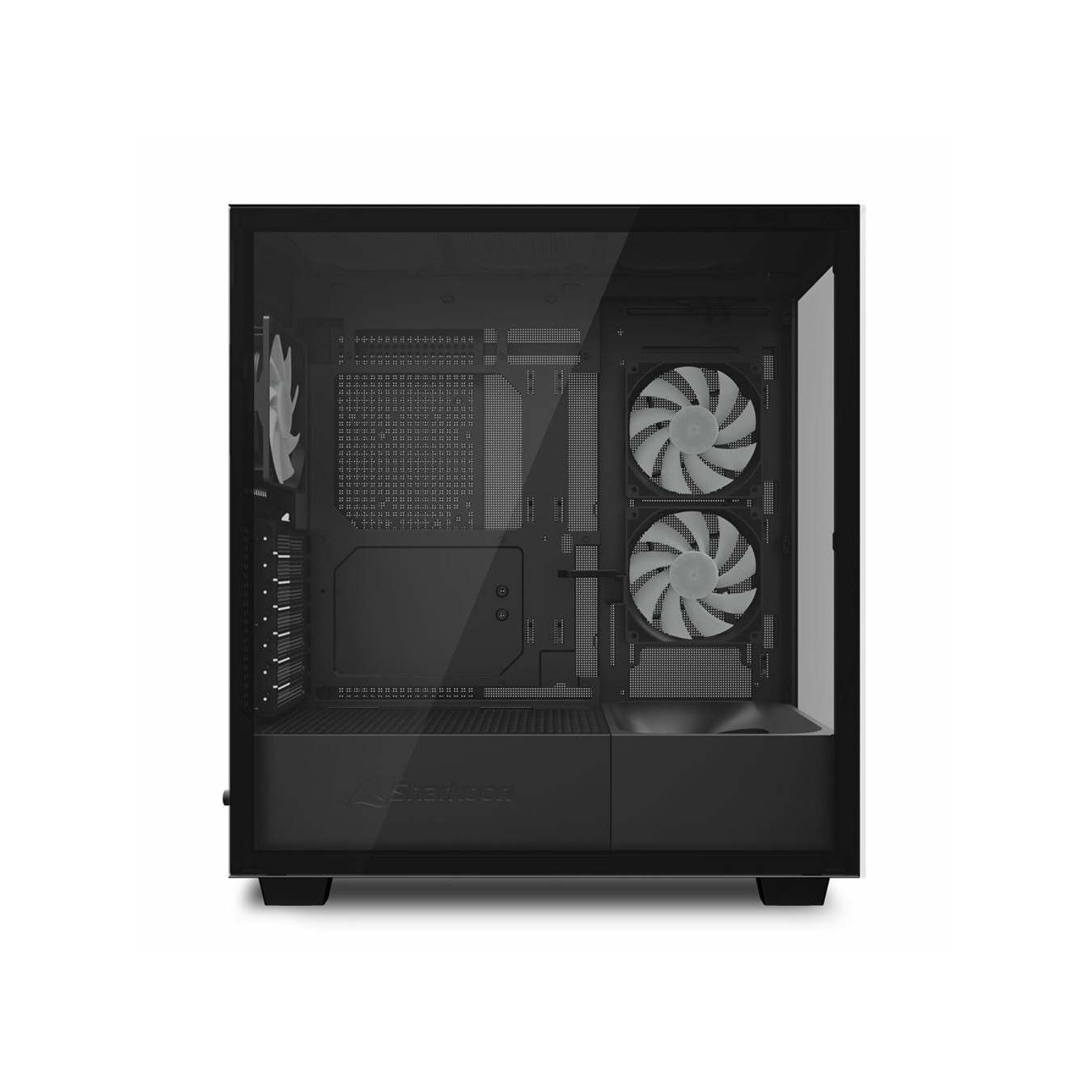 Sharkoon Rebel C60 RGB - Mid Tower Gaming Case - Black, Tempered Glass, RGB, ATX/mATX/Mini-ITX