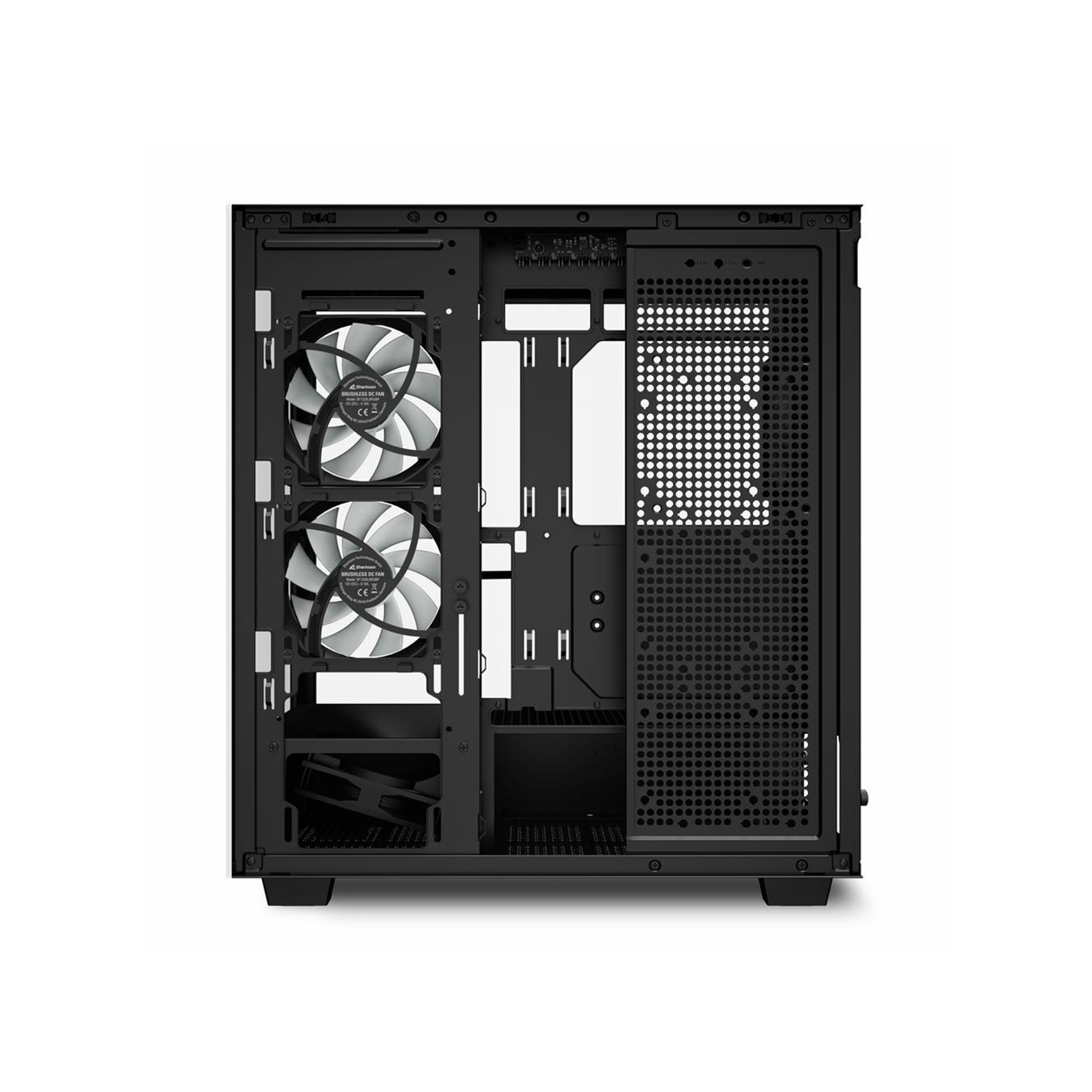 Sharkoon Rebel C60 RGB - Mid Tower Gaming Case - Black, Tempered Glass, RGB, ATX/mATX/Mini-ITX