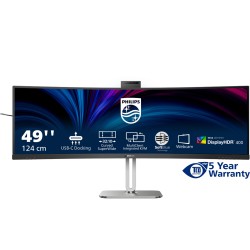 Buy Philips 49B2U6900CH - 49in 32:9 Curved Dual QHD 5120x1440, VA, 75Hz, HDR400,... in Cyprus, Nicosia, Limassol, Larnaka, Pafos