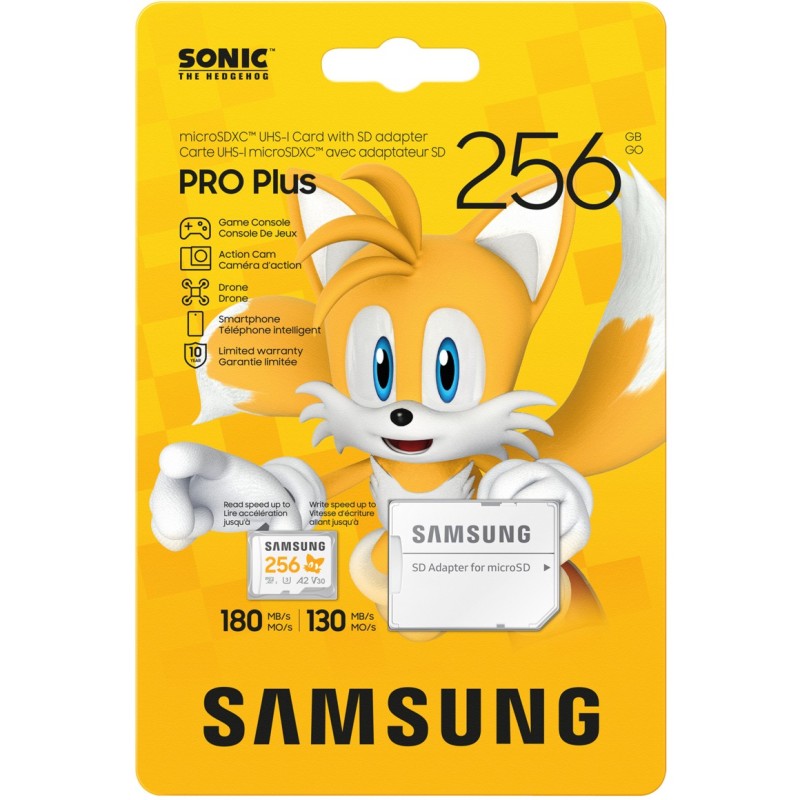 Buy Samsung microSDXC MB-MD256S - 256GB, UHS-I U3/V30, A2, 180MB/s Read, 130MB/s... in Cyprus, Nicosia, Limassol, Larnaka, Pafos