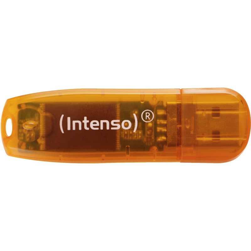 Buy Intenso Rainbow Line USB Flash Drive - 64GB - Orange - USB Type-A 2.0 in Cyprus, Nicosia, Limassol, Larnaka, Pafos