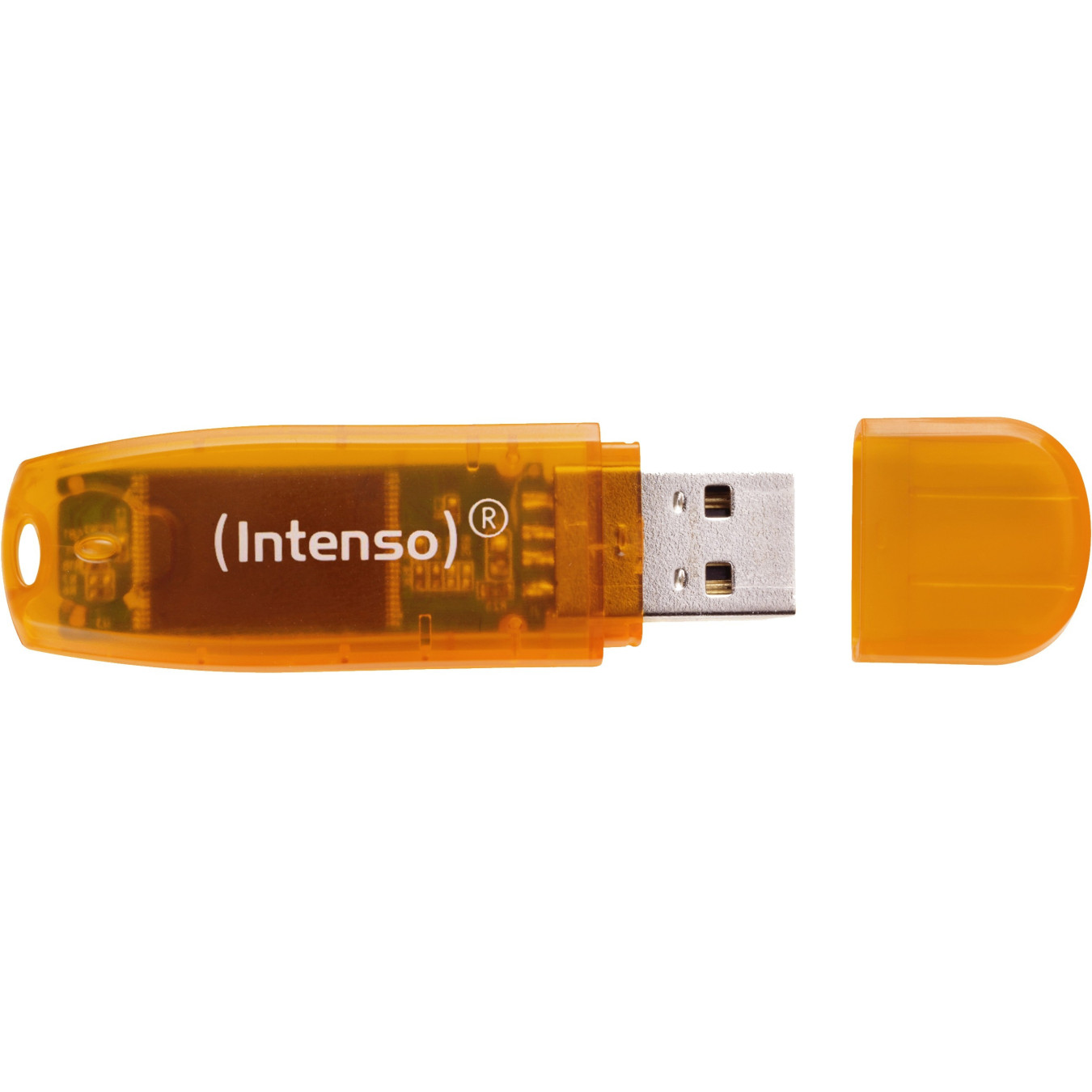 Intenso Rainbow Line USB Flash Drive - 64GB - Orange - USB Type-A 2.0 — Buy in Cyprus with Fast Delivery