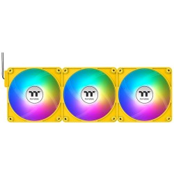 Buy Thermaltake CT140 EX ARGB Sync 140mm Fan 3-Pack - Bumblebee Yellow, 500-1800... in Cyprus, Nicosia, Limassol, Larnaka, Pafos