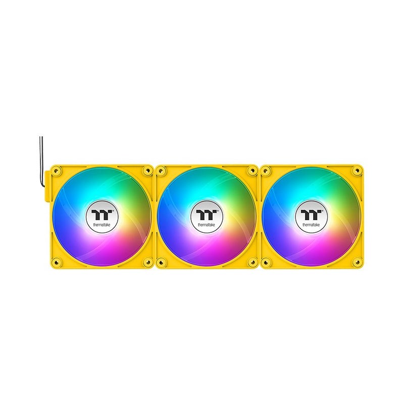 Buy Thermaltake CT140 EX ARGB Sync 140mm Fan 3-Pack - Bumblebee Yellow, 500-1800... in Cyprus, Nicosia, Limassol, Larnaka, Pafos