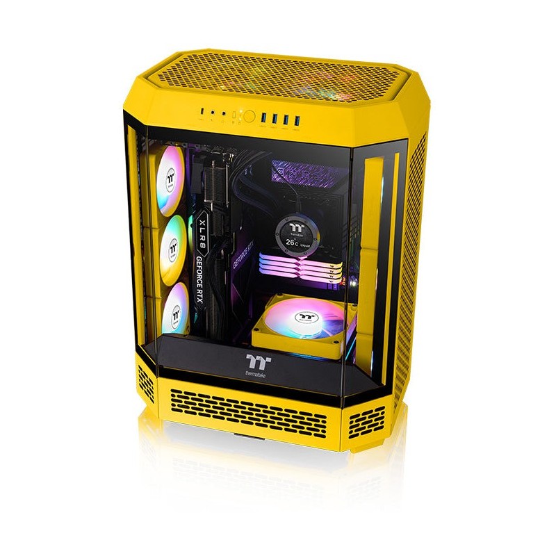 Buy Thermaltake CT140 EX ARGB Sync 140mm Fan 3-Pack - Bumblebee Yellow, 500-1800... in Cyprus, Nicosia, Limassol, Larnaka, Pafos