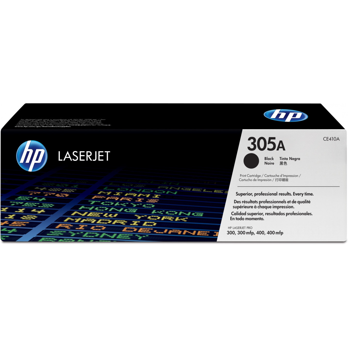 HP 305A Original LaserJet Toner Cartridge - CE410A - Black, Standard Yield (≈2,090 pages) - 1 Pack