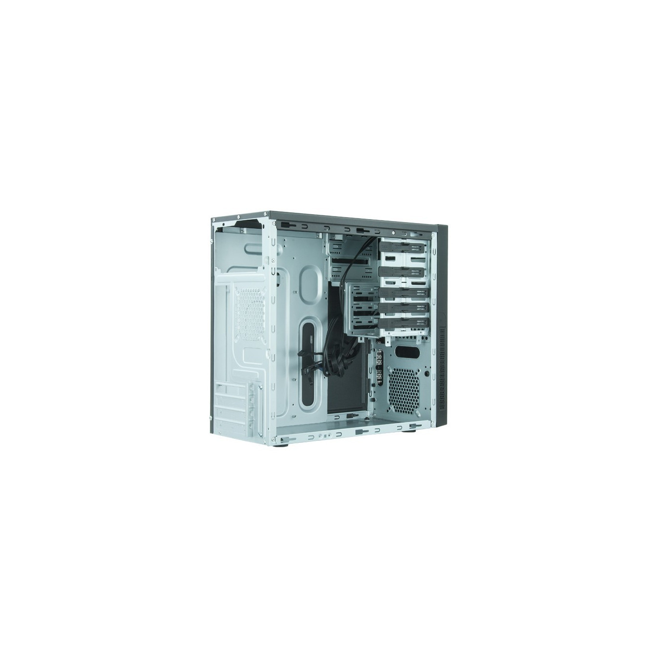 Chieftec Elox HO-11B-350GPB - Mini Micro-ATX Tower Case, Black, 350W PSU, 14cm Cooler Clearance