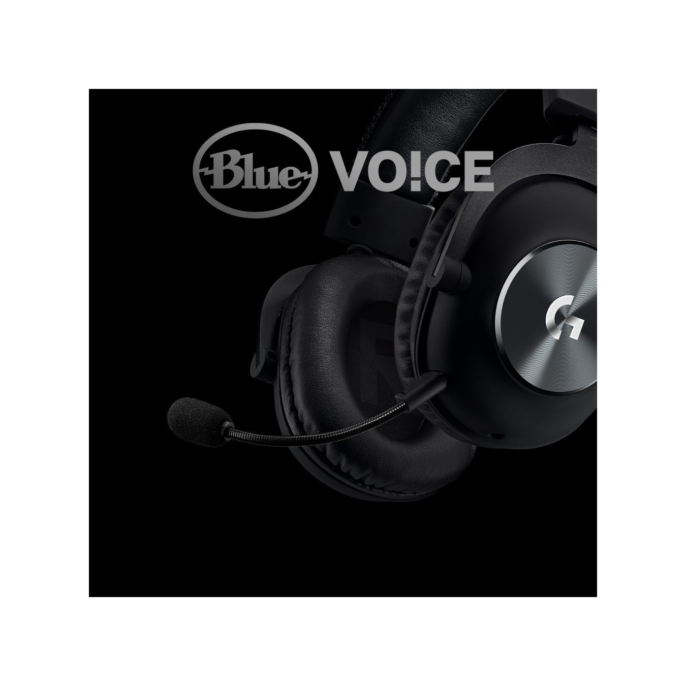 Logitech G Pro X Headset - Wired Gaming Headset, Black, 50mm Neodymium Drivers, DTS:X 7.1, Cardioid Boom Mic