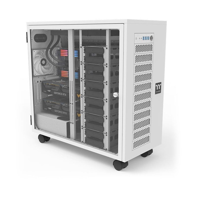 Buy Thermaltake AX700 TG - Full Tower PC Case - Snow White, E-ATX/XL-ATX Support... in Cyprus, Nicosia, Limassol, Larnaka, Pafos