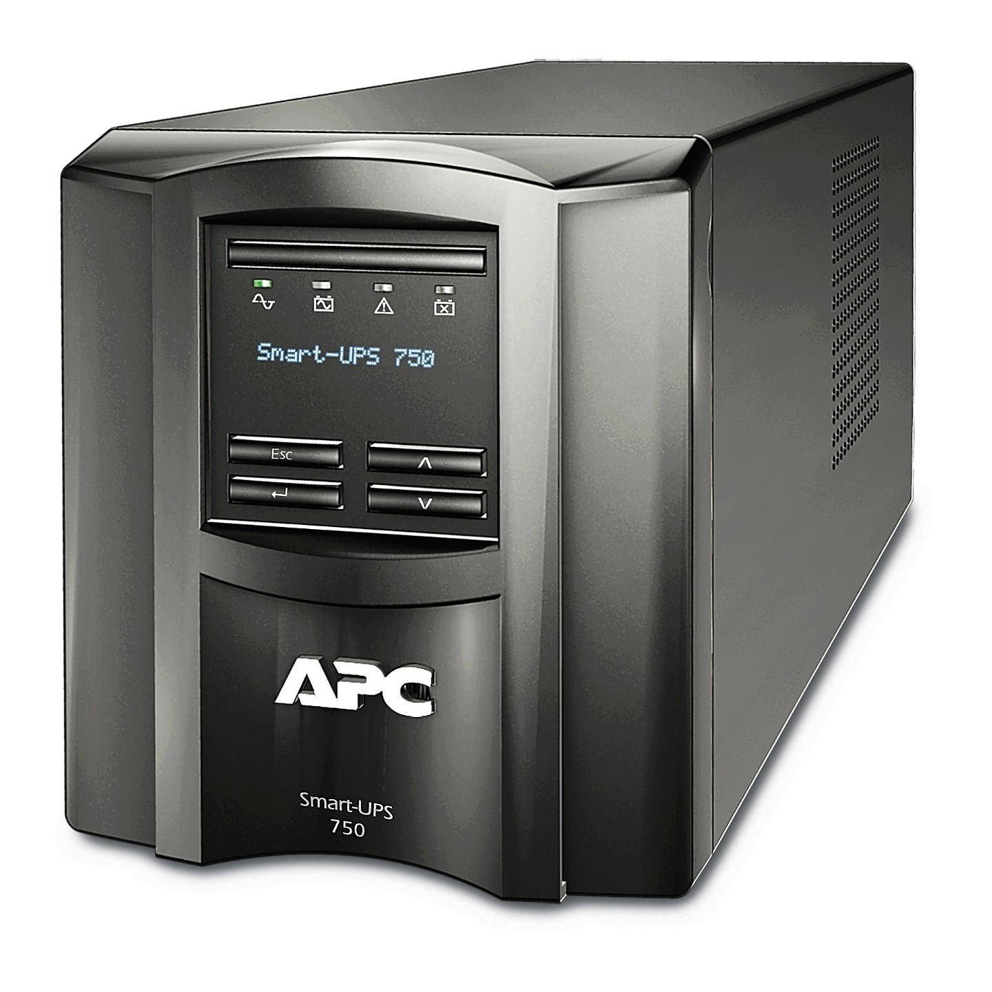 APC Smart-UPS SMT750iC - 750VA/500W Line-Interactive UPS, SmartConnect & SmartSlot, 6x IEC C13, Black, LCD