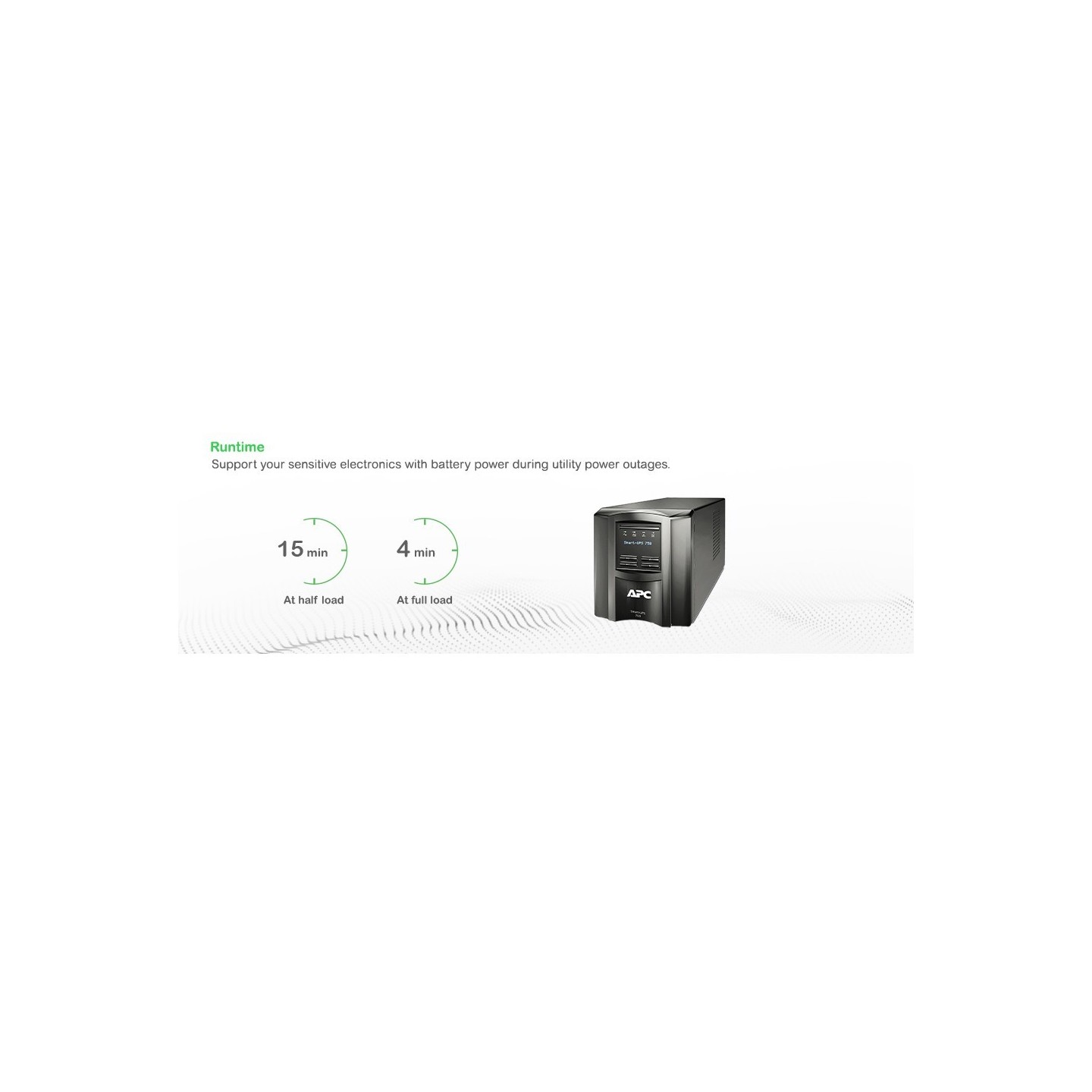 APC Smart-UPS SMT750iC - 750VA/500W Line-Interactive UPS, SmartConnect & SmartSlot, 6x IEC C13, Black, LCD