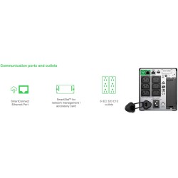 Buy APC Smart-UPS SMT750iC - 750VA/500W Line-Interactive UPS, SmartConnect & Sma... in Cyprus, Nicosia, Limassol, Larnaka, Pafos